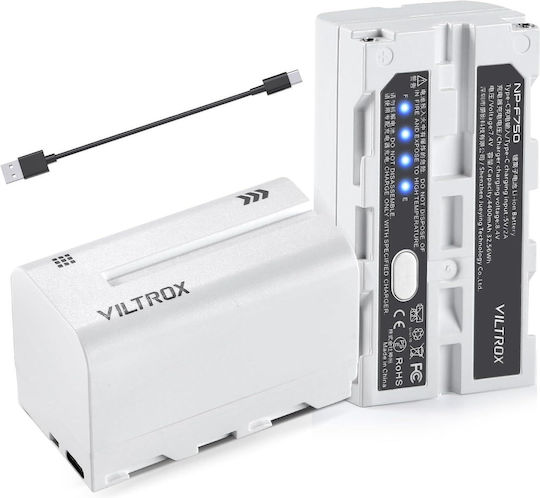 Viltrox Μπαταρία Φωτογραφικής Μηχανής Np-f750 14531 4400mAh Συμβατή με Sony