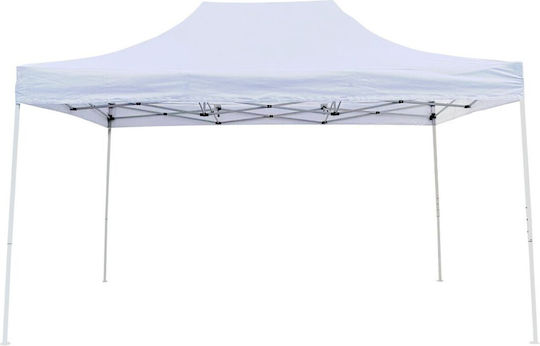 Epiplo-Fos Κάλυμμα για Κιόσκι Λευκό με Επίστρωση PVC 3.4x4.5m
