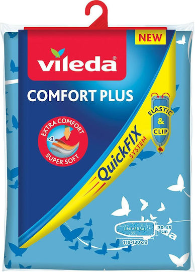 Vileda Comfort Plus Ironing Board Cover Blue 130x40cm