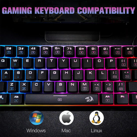 Redragon K605 Alien Giant Super Big Gaming Mechanische Tastatur 60% mit Outemu Blau Schaltern und RGB-Beleuchtung (Englisch US)
