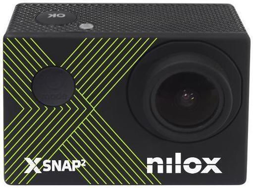 Nilox NXACXSNAP2YL 128GB Action Camera 4K Ultra HD with Screen and Wi-Fi Black