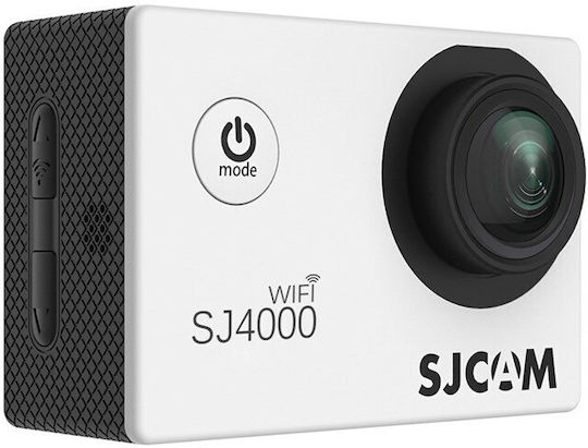 SJCAM SJ4000 Air 32ГБ Екшън камера 4K Ultra HD Водоустойчива (с Калъф) с Екран 2" и Wi-Fi Бял