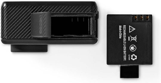 Nedis ACAM51BK Action Camera 4K Ultra HD Υποβρύχια (με Θήκη) με Οθόνη 2" και Wi-Fi Μαύρη