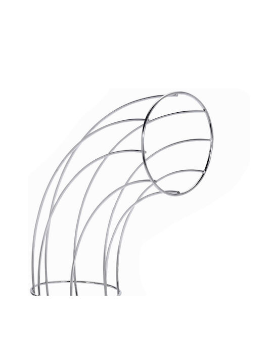 Excellent Houseware Φρουτιέρα Μεταλλική Ασημί 31x11x44εκ.