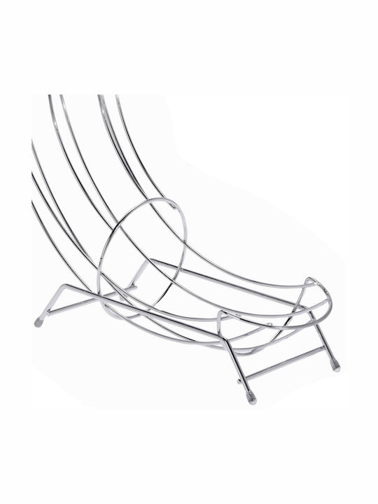 Excellent Houseware Φρουτιέρα Μεταλλική Ασημί 31x11x44εκ.