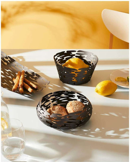 Alessi Fruit Bowl Inox Black 21x18x10cm