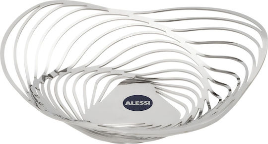Alessi Fruit Bowl Inox Gray 26x26x7cm