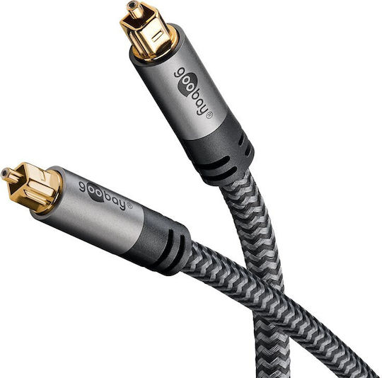 Goobay 1m TOS male Optical Cable Gray (65304)
