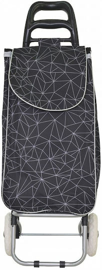Shopping Trolley Lux Fabric 36lt Black