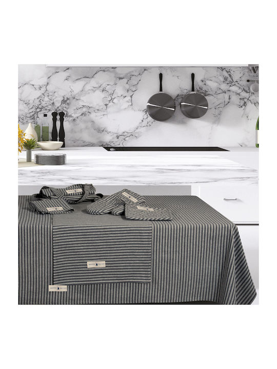 Greenwich Polo Club Kitchen Essential Collection 2702 100 Towel from 100% Cotton in Gray Color 65x45cm 2pcs