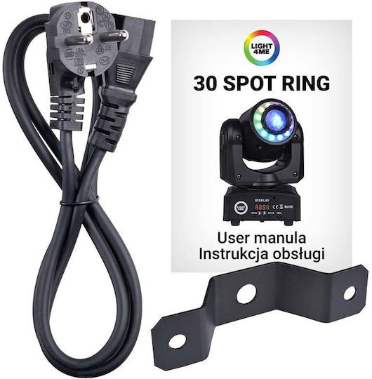 Evolights Φωτορυθμικό Spot LED Light4me 30 Spot Ring RGB