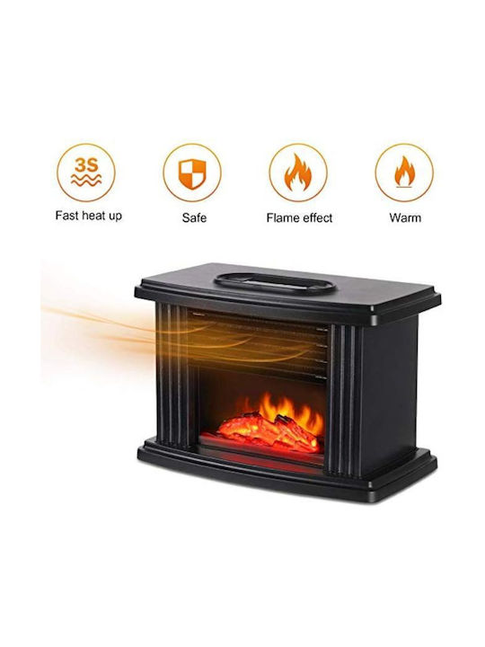 81011FLH00BK Floor Electric Fireplace 1000W 22.5x15.5cm Black