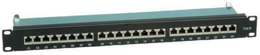 Value Patch Panel για Rack 1U 19" 24 Θυρών cat6 Μαύρο