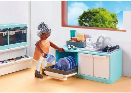 Playmobil MyLife Modern Kitchen With Dining Room for 4-10 years old