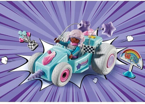 Playmobil Funstars Racing Unicorn pentru 4-10 ani