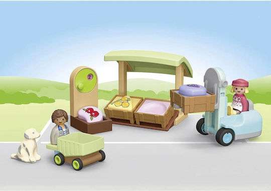Playmobil Junior Πάγκος Βιολογικών Προϊόντων και Κλαρκ για 1-4 ετών