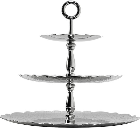Alessi Glass Dessert Tower Stand with 3 Tiers Transparent Ø31cmxY35cm
