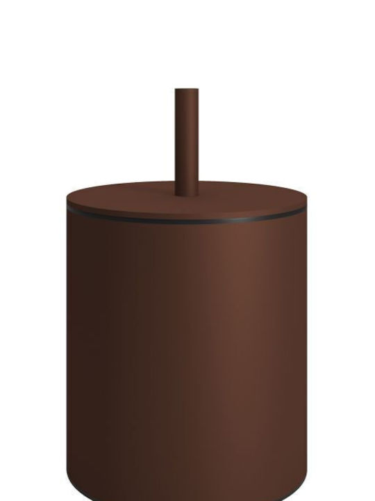 Pam & Co Inox Καλαθάκι Μπάνιου 5lt Καφέ