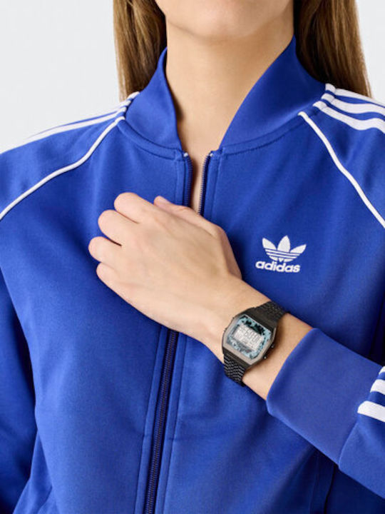 adidas Digital Two Ρολόι Μπαταρίας με Μεταλλικό Μπρασελέ