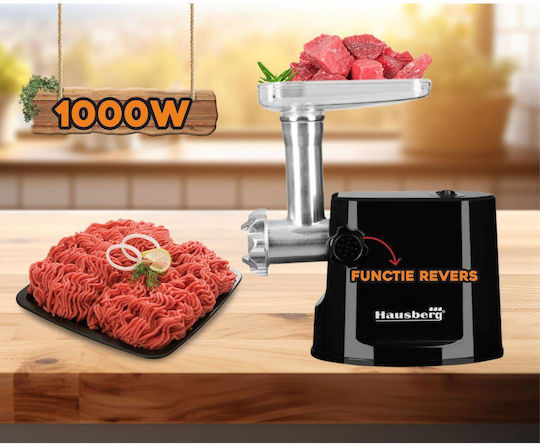 Hausberg Fleischwolf 1000W Schwarze