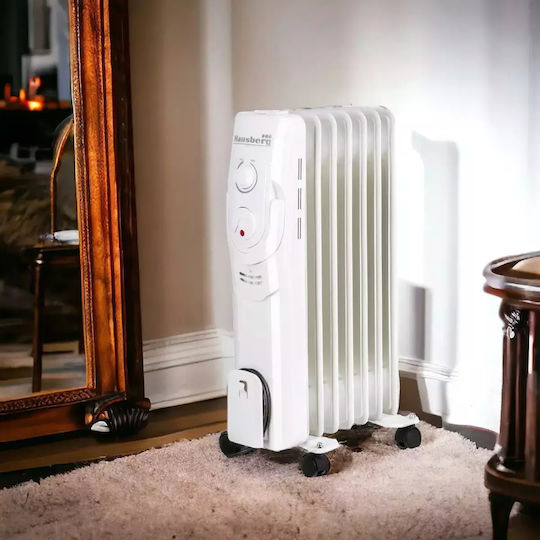 Hausberg Öl-Heizkörper mit 7 Rippen 1500W