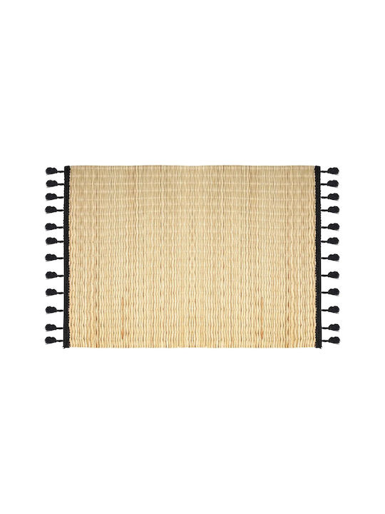 Atmosphera Wicker Placemat Black 45x30cm