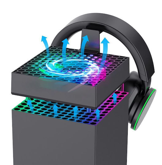 iPega Xbx024s Controller-Ladestation 2 Controller Xbox Series X/S mit LED-Beleuchtung Schwarz