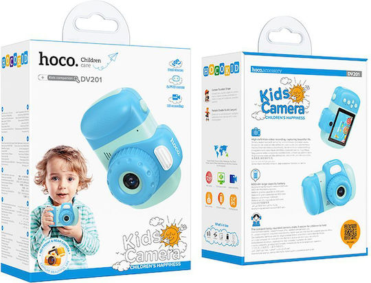 Hoco DV201 Compact Φωτογραφική Μηχανή 32MP με Οθόνη 2.4" Μπλε