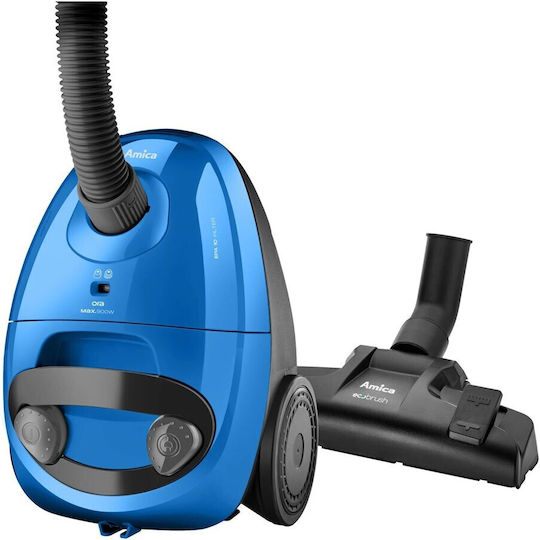 Amica Ora Ηλεκτρική Σκούπα 850W με Σακούλα 2lt Μπλε