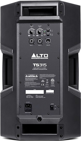 Alto TS 315 Active Speaker PA 1000W with Woofer 15" 42.1x39.2x65.2cm.