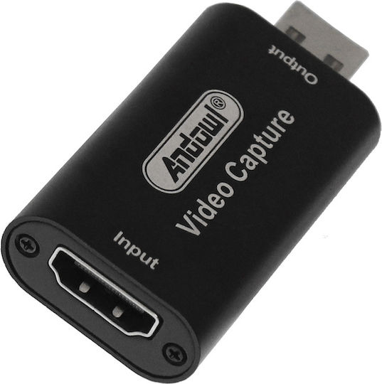 Andowl Qhd101 Video Capture για Laptop / PC και σύνδεση HDMI / USB-A