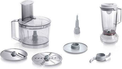 Bosch Multifunctional Food Processor 800W with Pot 2.3lt and Jug Blender White