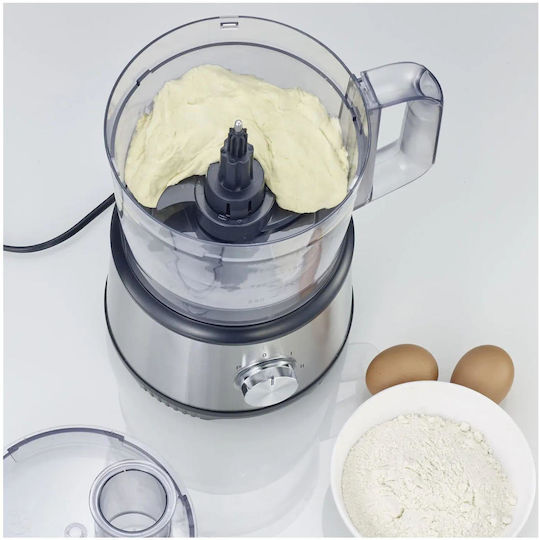 Severin KM 3892 Multifunctional Food Processor 1200W with Pot 1.5lt and Jug Blender Silver