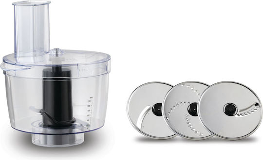 Tefal Masterchef Grande Kitchen Machine Πολυμίξερ 1500W με Κάδο 2.6lt και Κανάτα Μπλέντερ Ασημί