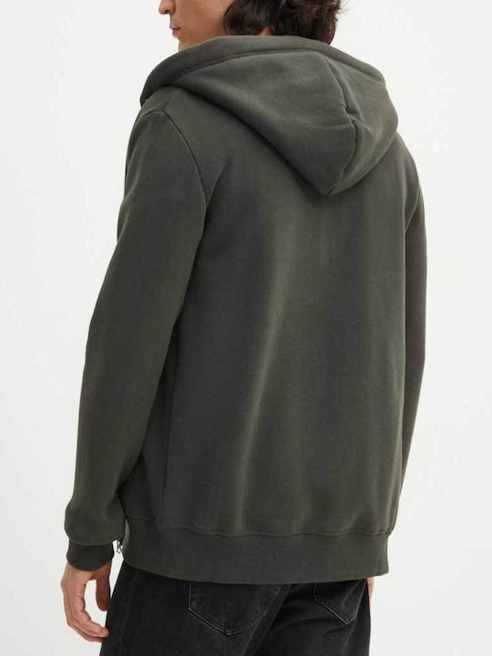 Superdry Sweatshirt Fleece with Hood Dark Grey Green