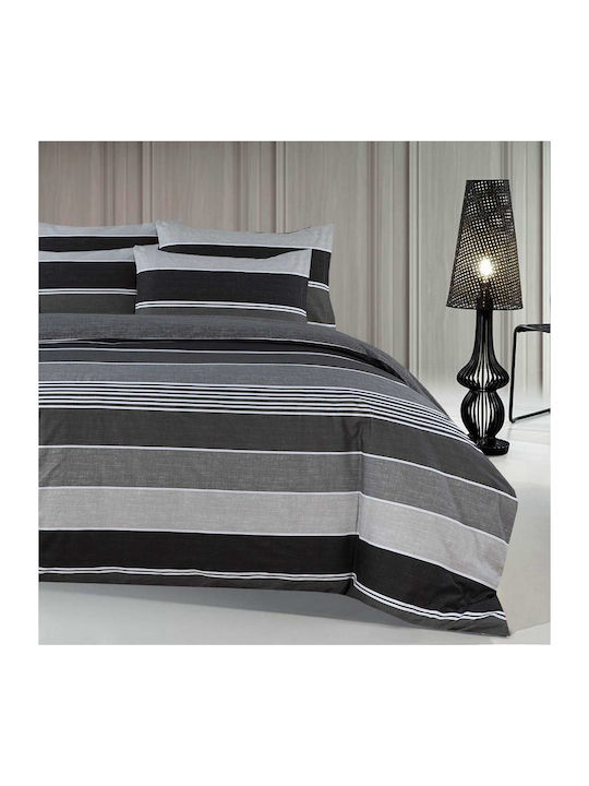 Espree Bettwäsche-Set Überdoppel 240x270cm. Grego Grey 4Stück