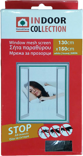 Home & Camp Σίτα Παραθύρου με Σκρατς Σταθερή Μαύρη 150x130cm