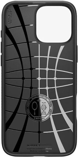 Spigen Liquid Air Umschlag Rückseite Silikon 0.3mm Matte Black (iPhone 17 Pro / iPhone 16 Pro)