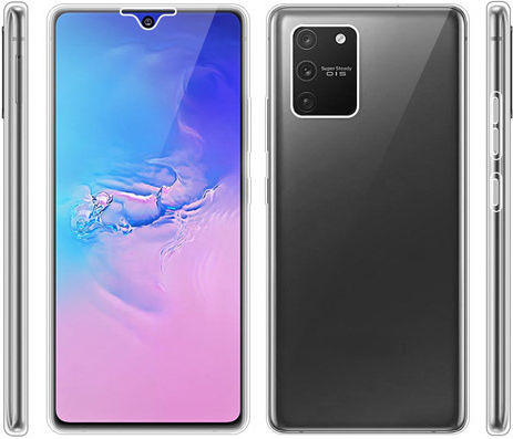 С пълно покритие (360°) Силикон 0.3мм Прозрачен (Galaxy S10 Lite)