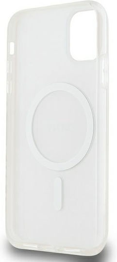 DKNY Iml Mono & Stripe Magsafe Case Umschlag Rückseite Kunststoff Rosa (iPhone 11, iPhone XR)