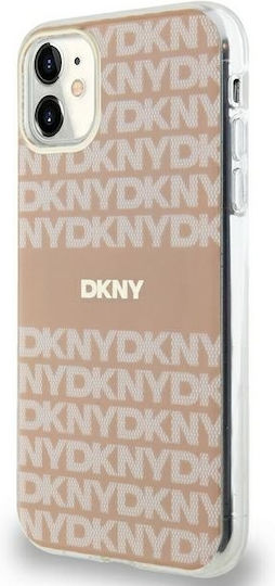 DKNY Iml Mono & Stripe Magsafe Case Umschlag Rückseite Kunststoff Rosa (iPhone 11, iPhone XR)