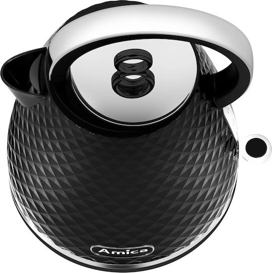 Amica Електрически Кана 1.7л 2200W Черна
