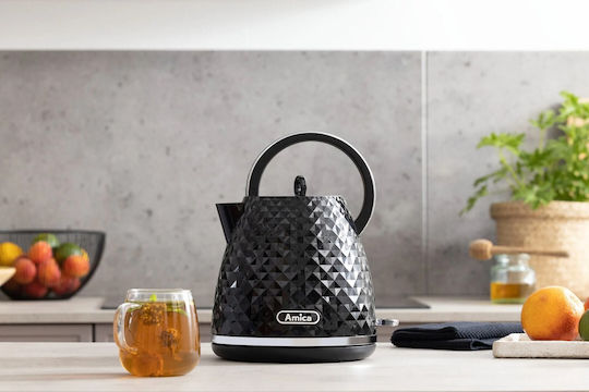 Amica Електрически Кана 1.7л 2200W Черна