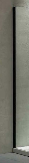 Devon F6/195-400 Duschkabinen-Verlängerungsprofil Schwarz Matt 6x195cm