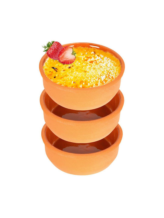 Excellent Houseware Στρογγυλό Πυρίμαχο Σκεύος Κεραμικό 12cm 3τμχ