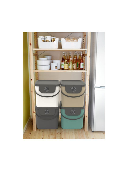 Rotho Babydesign Albula Κάδος Απορριμμάτων Πλαστικός Καφέ 40lt