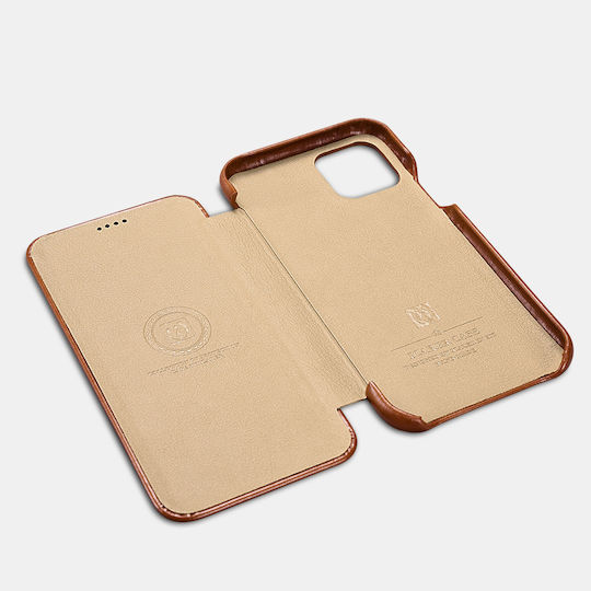 iCarer Back Cover Leather Waterproof Brown (iPhone 12 Pro Max)