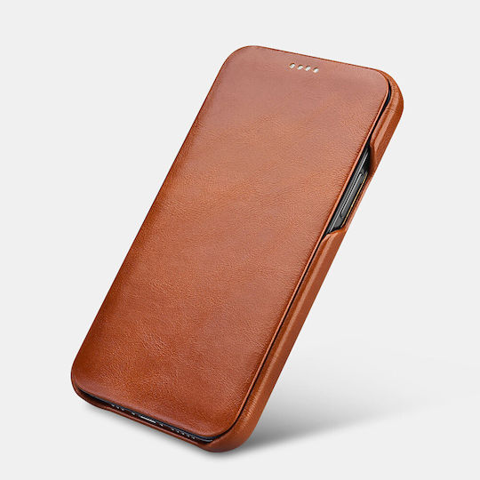 iCarer Back Cover Leather Waterproof Brown (iPhone 12 Pro Max)