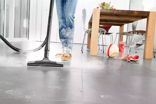 Karcher SV 7 Ατμοκαθαριστής Πίεσης 4bar με Ρόδες και Κοντάρι Λευκό
