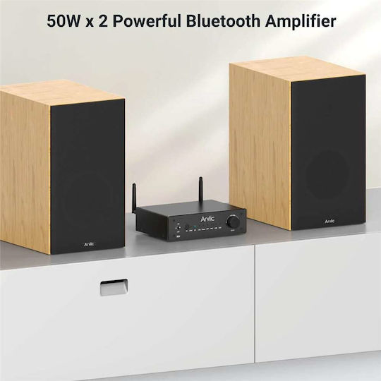 Arylic B50 Ολοκληρωμένος Ενισχυτής Hi-Fi Stereo 50W/4Ω 30W/8Ω Μαύρος